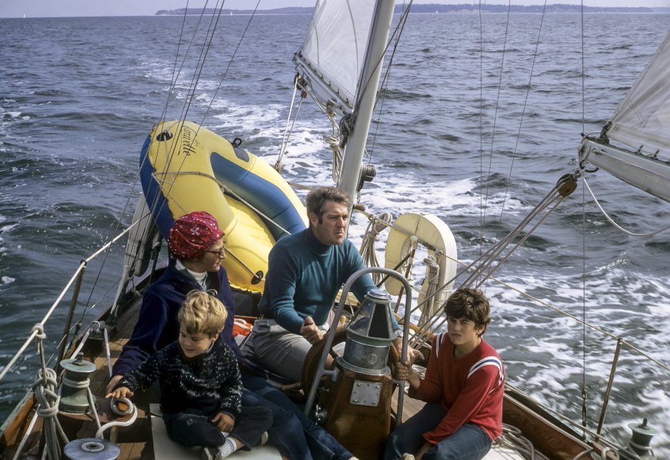 Free image of Family sailing together on vacation.