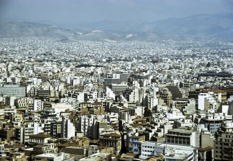 Free image of Aerial view of the city, Athens, Greece