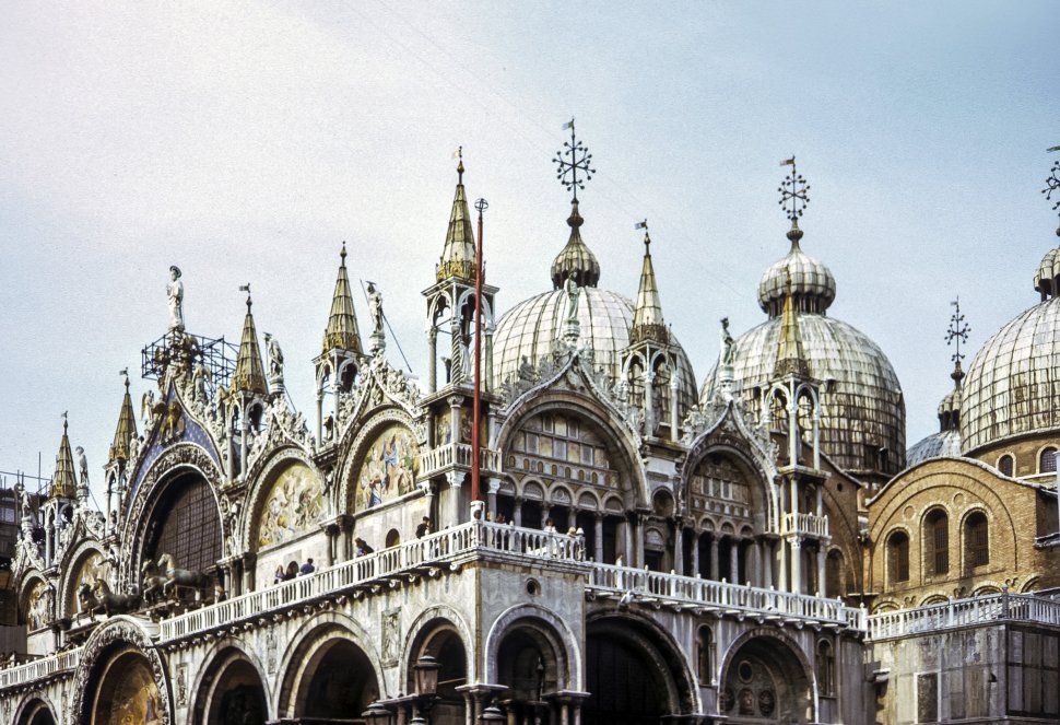 Free image of Facade of Saint Mark s Basilica cathedral, Venice, Italy.