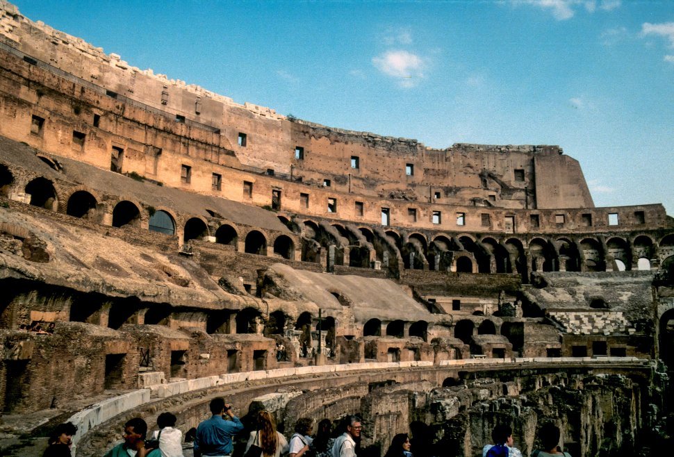 Free image of View of the inside of The Colliseum, Rome, Italy