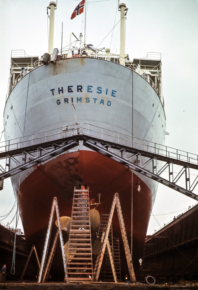 Free image of Enormous cruise ship and propeller from below, Europe