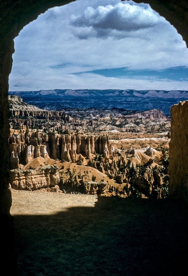 Free image of Overlook though an arch at Bryce Canyon, Utah, USA