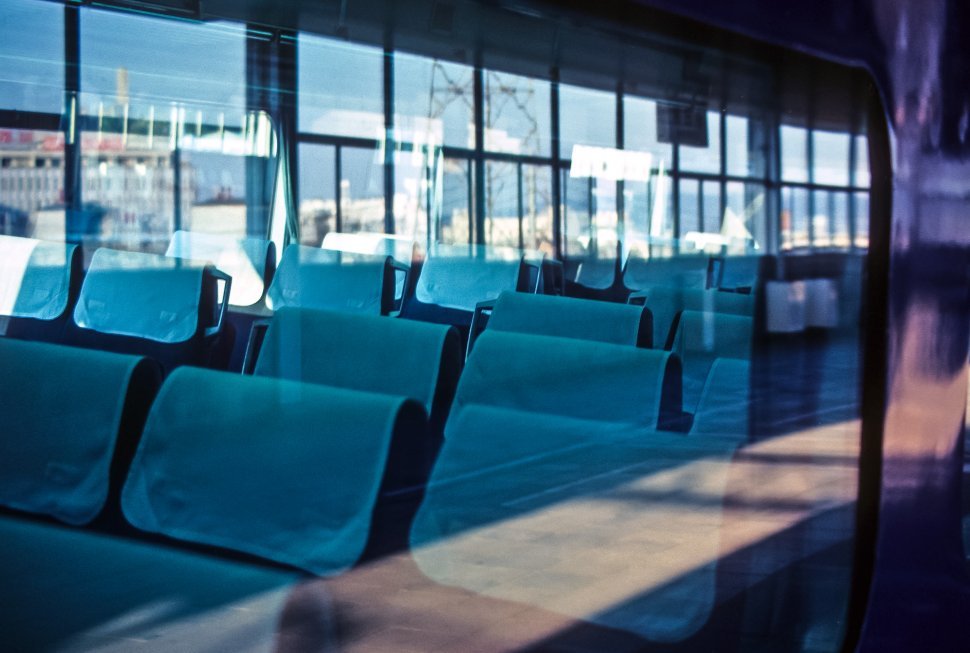 Free image of Image of empty seats on a tour bus, Europe