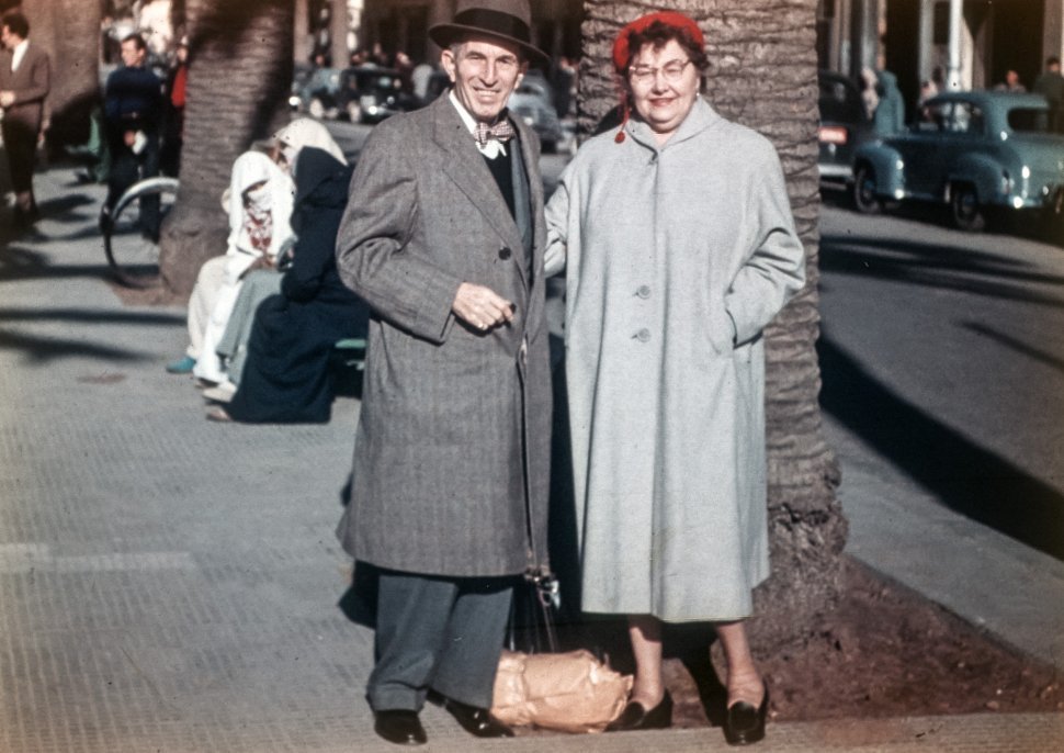 Free image of Portrait of a couple standing on the street, Europe