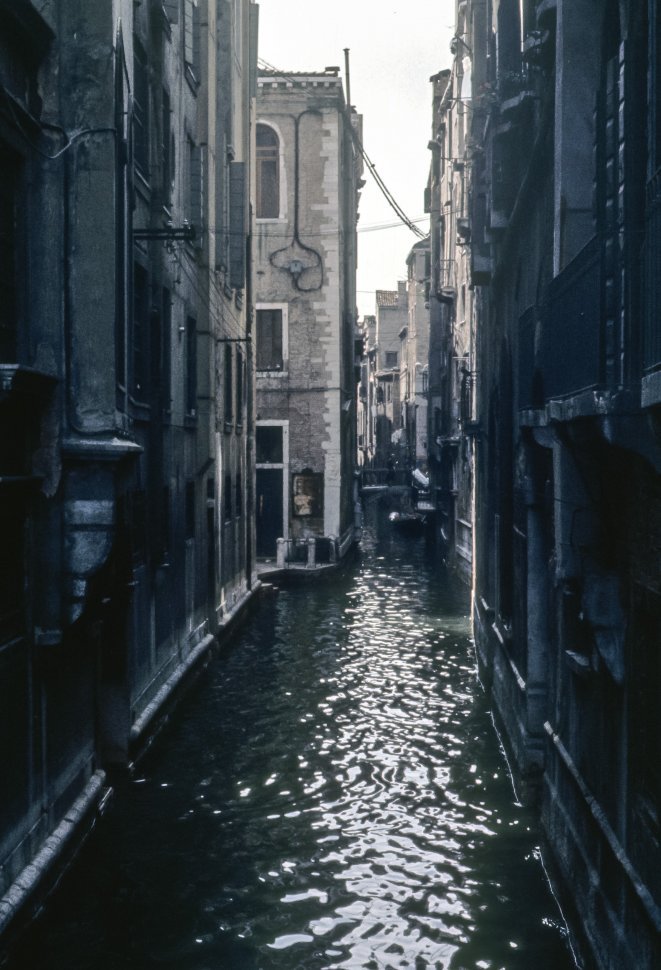 Free image of Dark water of a canal, Venice, Italy