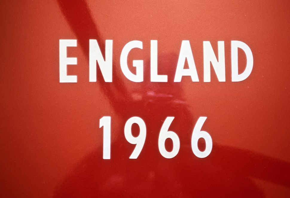 Free image of Close up of a sign reading England 1966, London, England
