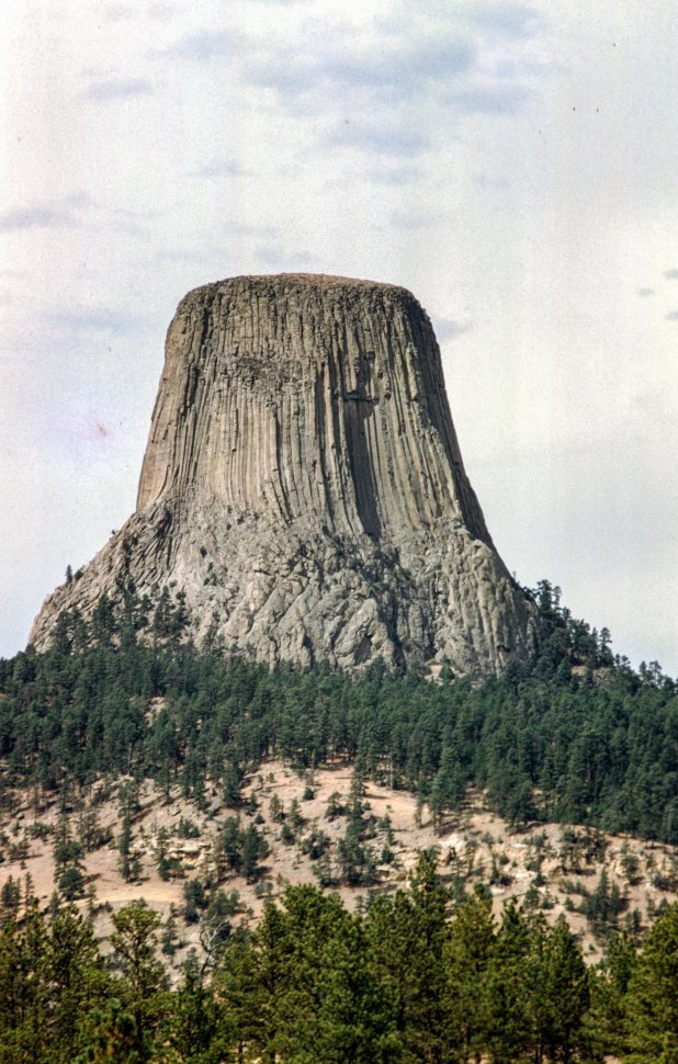 Free image of View of Devils Tower in Wyoming